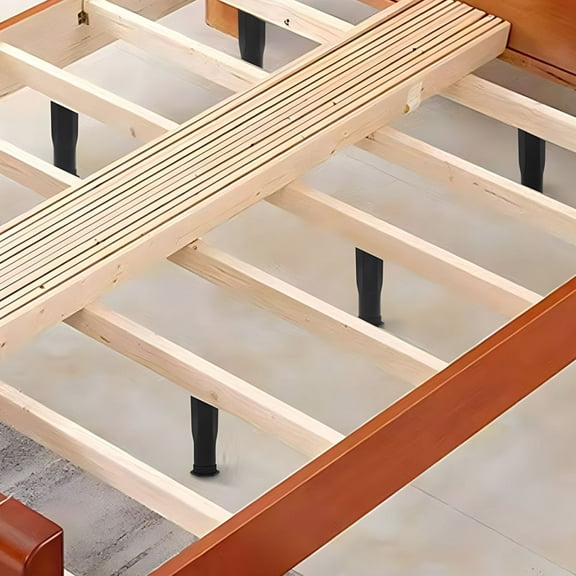 HEMOTON Black Bed Support Legs with Height Adjustment for Home Use Stable and Durable PP Material