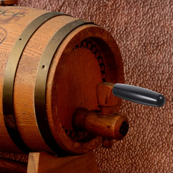 HEMOTON Black Plastic Beer Tap Handle Easy to Install for Bar Kegerator Personal Breweries 4.5 Inches