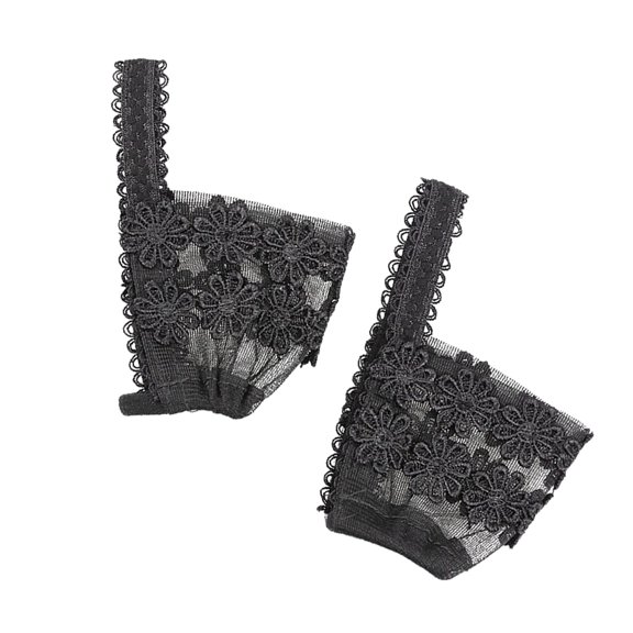 Hytrove High Heel Anti Strap Belt Black Lace 1 Pair 4.62x1.96x0.19 Inch