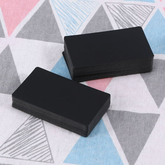 HEMOTON Blank Kraft Paper Message Cards Postcards for Mailing and Envelopes Black