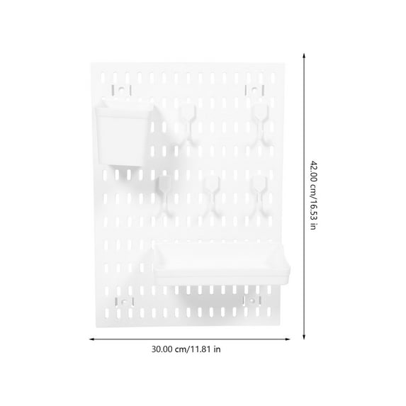 HEMOTON Boards Peg Rack Pegboard Organizer Wall Storage Holder Office