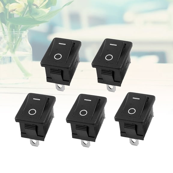 HEMOTON Boat Rocker Switch with LED Compatibility for Automotive Projects Black Plastic and Metal 15x21MM