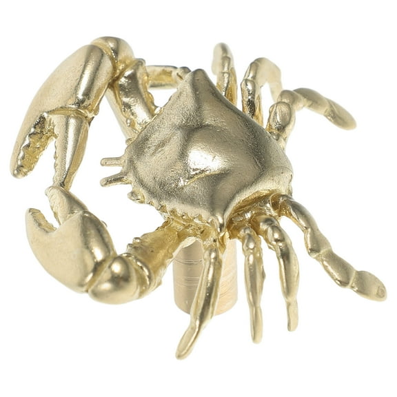 YOSADIER Nautical Brass Crab Drawer Pulls Golden Marine Style for Home