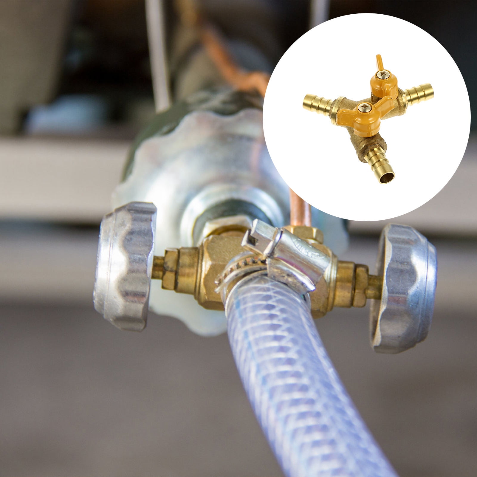 HEMOTON Brass Hose Splitter 1Pack for Low Magnetic Permeability in ...