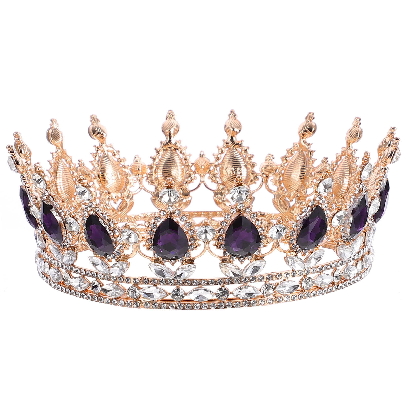 Wholesale Gold Mini Round Crown Kid Bridal Princess Metal Crown