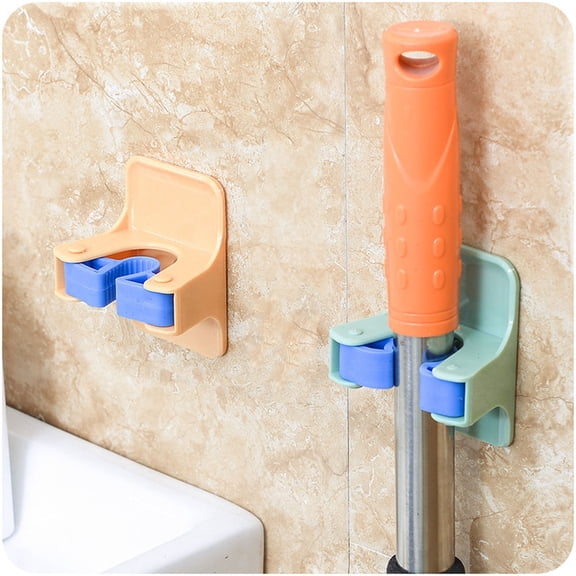 SOPOTUTU Mop Hook Broom Mop Gripper Mop Hook Green 1Set Multi-Functional Bathroom Tool Holder