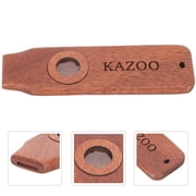 HEMOTON Brown Kazoo for Music Enthusiasts Lightweight Portable Toy Made of Safe Synthetic Material Ideal for Playing 1 Set