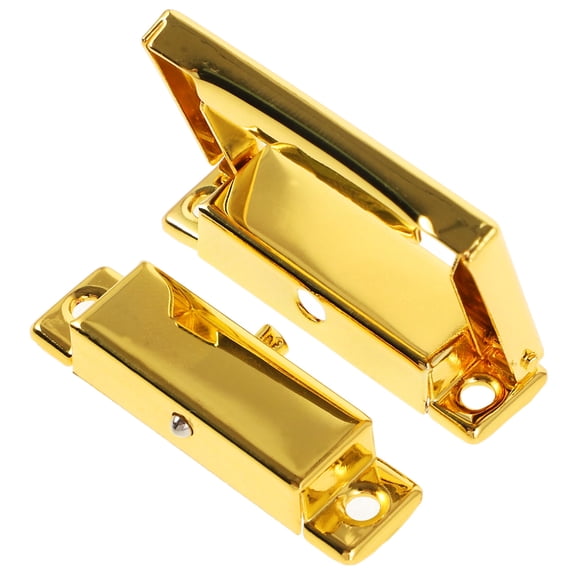 HEMOTON  Buckle Lock Small Boxes with Lids Chest Locks and Latches Gift Golden