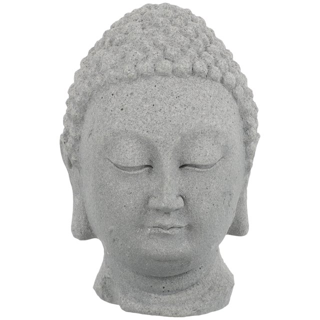 HEMOTON Buddha Head Statue Fish Tank Buddha Figurine Aquarium Buddha