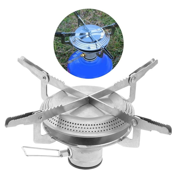 EXHUMKY Camping Stove Stainless Steel 1Pack 6.9X6.9X3.1in