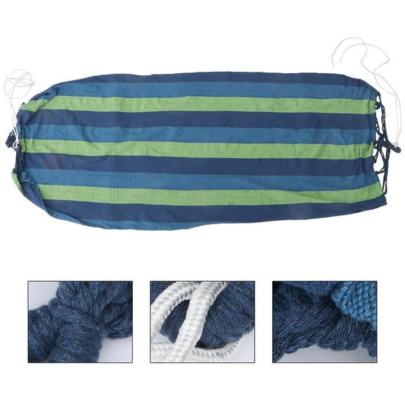 Phenofice Lightweight Hammock Canvas Blue for Family Camping 1Pcs 102x31x0.08in