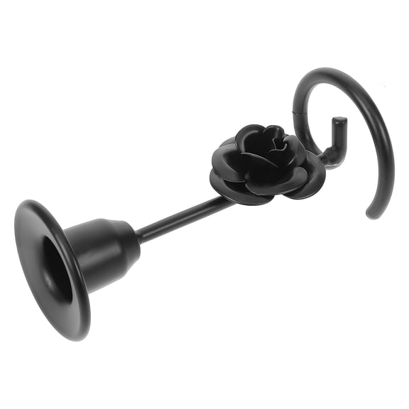 HEMOTON  Candle Holder For Decoration Tabletop Candlestick Large Tall Black