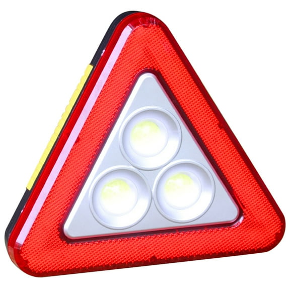 SOPOTUTU Outdoor Use Triangle Warning Sign Red Plastic 1Pcs