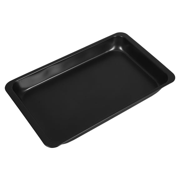 HEMOTON Carbon Steel Rectangular Baking Tray 10 Inch Nonstick Cookie Sheet Microwave Safe Toaster Oven Tray for Cookies Cakes Pizzas