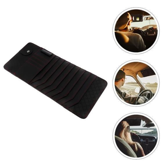 Hytrove Cd Holder Storage Sleeves Black 1Pcs