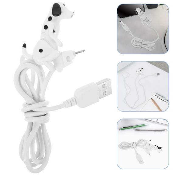 HEMOTON Cell Phone Charger Cord Charging Cable USB Compatible Funny to White