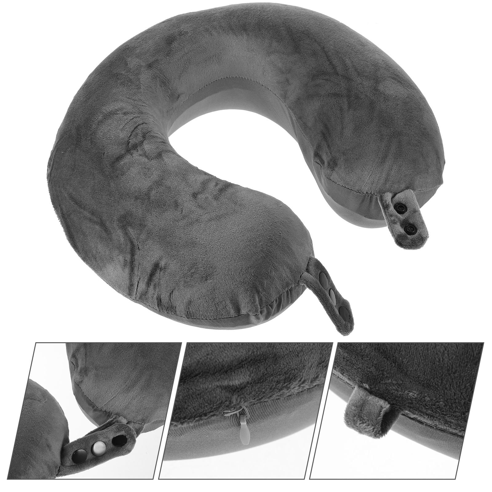 HEMOTON Cervical Head Pillows for Travel Airport Outdoor Neck Dark