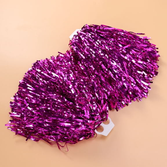 HEMOTON Cheerleader Pom Poms for Kids Foam Hand Cheerleading Pompoms Rosy