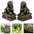 thumbnail image 1 of DEEPCRAFF Chinese Style Hand Craft Lion 2Pcs 0.7In, 1 of 8
