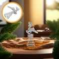 thumbnail image 1 of HEMOTON Christmas Tree Topper Deer Ornament for Decoration Silver Iron Lovely Design Lightweight and, 1 of 8