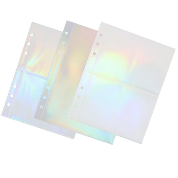 DEEPCRAFF Album Refill Pages Clear Photo Protector Sleeves Practical for Photo Album Accessory 3Pack