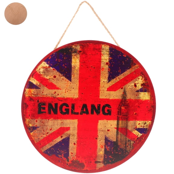 HEMOTON Coffee Bar Round Wall Art the Union Theme Living Room Wall Art Photo Prop for Kitchen Bar