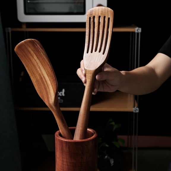 HEMOTON Coffee Plastic Cooking Spoon with Long Handle for Comfortable Use in Kitchen 1PC