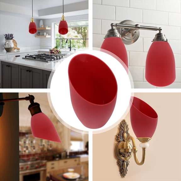 HEMOTON Colored Lamp Shades Horseshoe Lampshade Replacement for Cover Scalloped