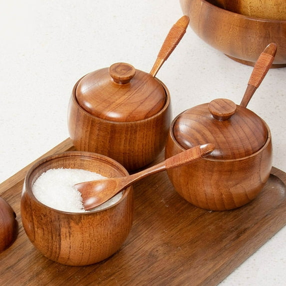 HEMOTON Containers with Lids Kitchen Spice Jar Seasoning Storage