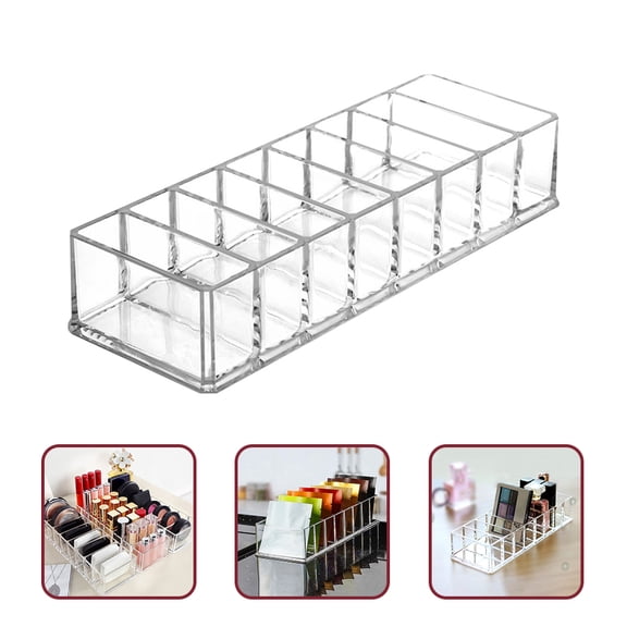 HEMOTON Cosmetic Storage Box Palette for Clear Makeup Organizer Eyeshadow Transparent