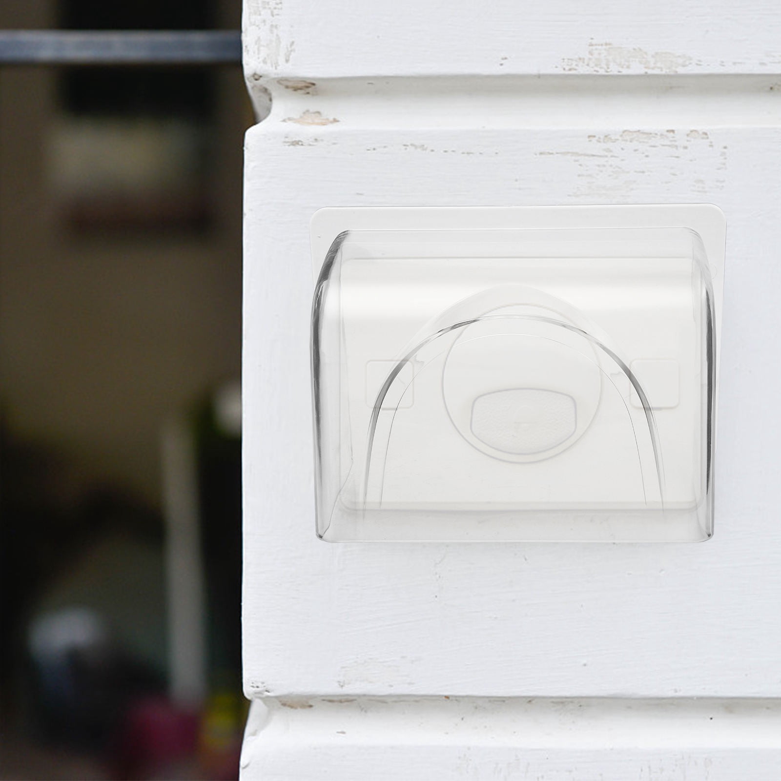 YOSADIER 1Pc Outdoor Doorbell Protective Cover Transparent Waterproof Material