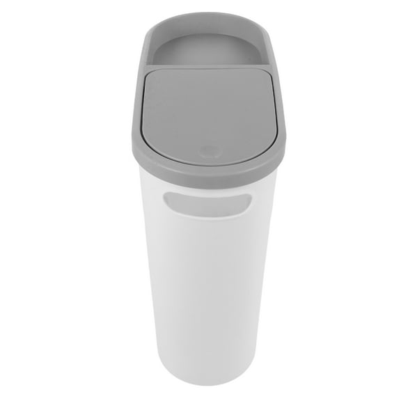 HEMOTON  Covered Kitchen Scraps Container Press Pop-up Lid Trash Can