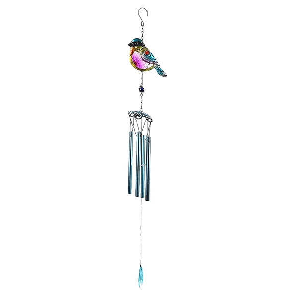 UPGRATOR Wind Chimes Bird Statue Blue 1Pack 79.5X5.5In
