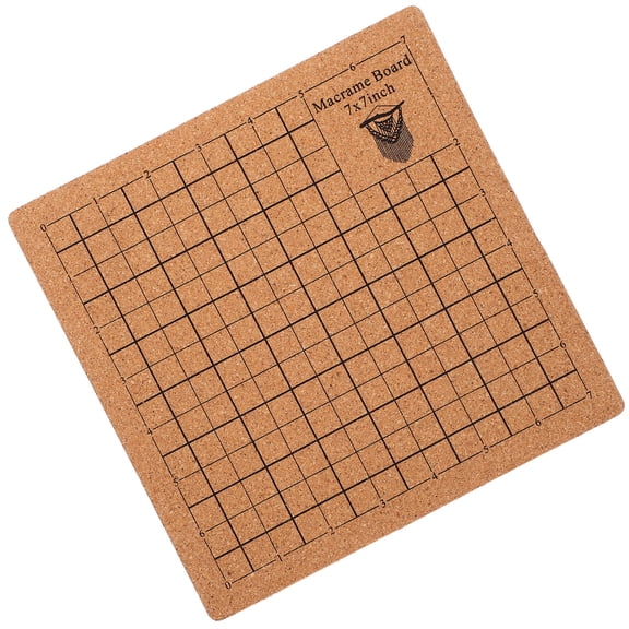 UPGRATOR Knotting Project Board Wood Cork 1Set 8X8Inch