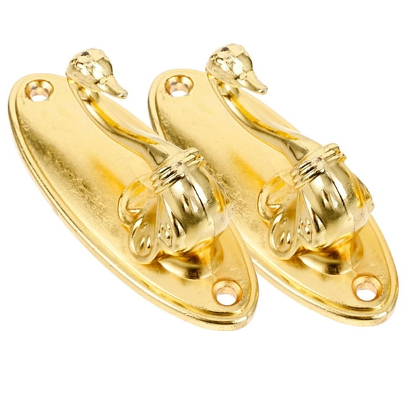 HEMOTON  Curtain Hook Classy Holdbacks Rods for Windows Home Decoration Golden