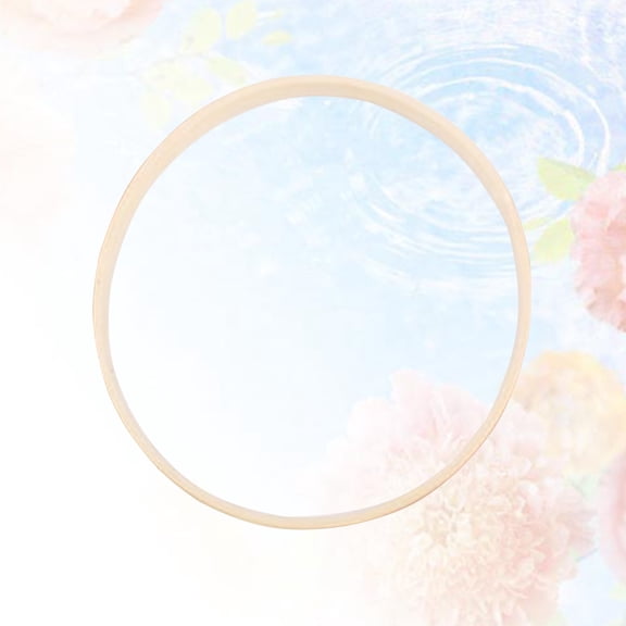 HEMOTON DIY Embroidery Hoop Plastic Beige for Embroidery Great for Beginners and Craft Projects 29cm