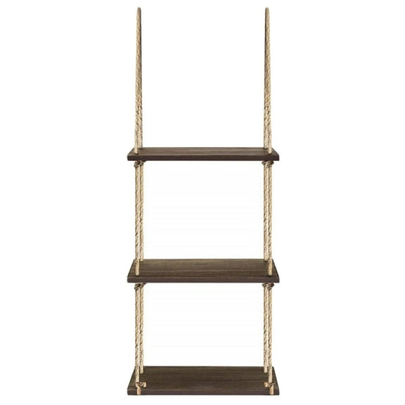 HEMOTON DIY Hanging Shelves with Plastic Material for Storage Use in Home Multi Color 3 Tier