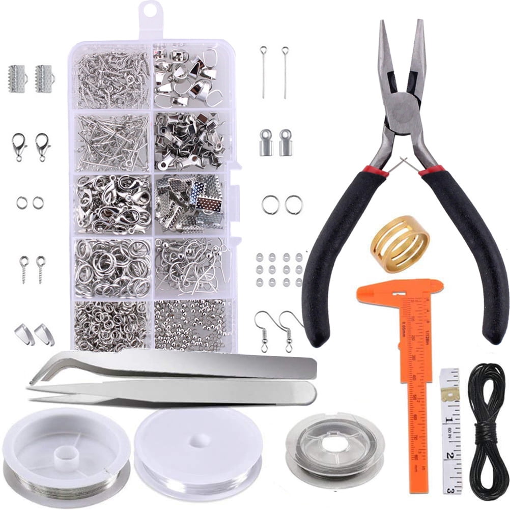 Jewellery Making Kit Handcrafted Jewellery Making Repair Kit Jewellery  Accessory Kit with Pliers Tools for Adults and Beginners DIY Earrings,  Necklaces, Bracelets (Gold) – BigaMart
