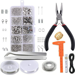 Jewelry Making Kit Jewelry Findings Starter Kit, TSV 905pcs Gold Jewelry  Beading Repair Tools Kit for Necklace Making, Including Lobster Clasps,  Pliers Tweezers, Open Jump Ring 