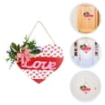 thumbnail image 1 of Valentine's Day Door Hanging Front Door Sign Outdoor Decor Love Cotton Rope Ornament Wedding Party Supplies Home Decoration, 1 of 8