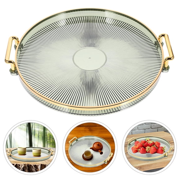 HEMOTON Decorative Tray Tea Tray Jewelry Dish Cosmetics Organizer Bathroom Serving Platter Fruit Tray