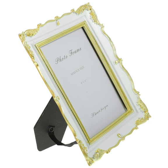 DEEPCRAFF Bedside Picture Frame Beige Resin 1Set 7.9x6.1x0.7In