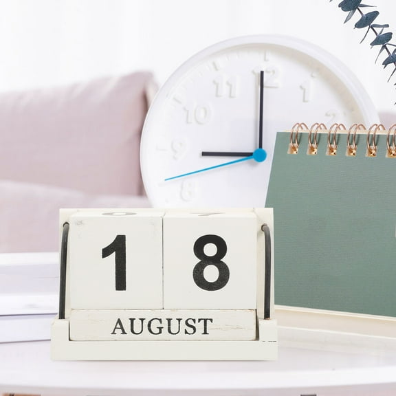 HEMOTON  Desktop Calendar Cubes Perpetual School Travel Woman