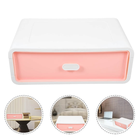 HEMOTON Plastic Storage Drawer for Desk with PP Material and Assorted Colors for Efficient Organization 7.5 Inches