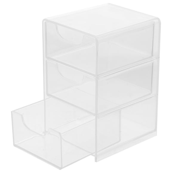 HEMOTON Desktop Drawer Style Box Drawer Storage Case Drawer Cosmetics Container Desk Organizer
