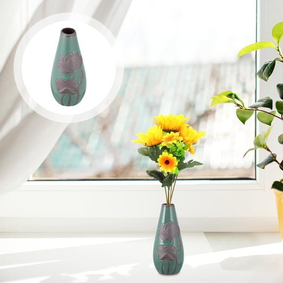 HEMOTON Desktop Ornament Ceramic Vase Creative Chic Home Decoration Mini Ceramic Vase