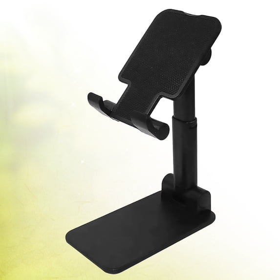 HEMOTON Desktop Phone Bracket Foldable Phone Bracket Creative Phone Holder Phone Display Stand (Black)