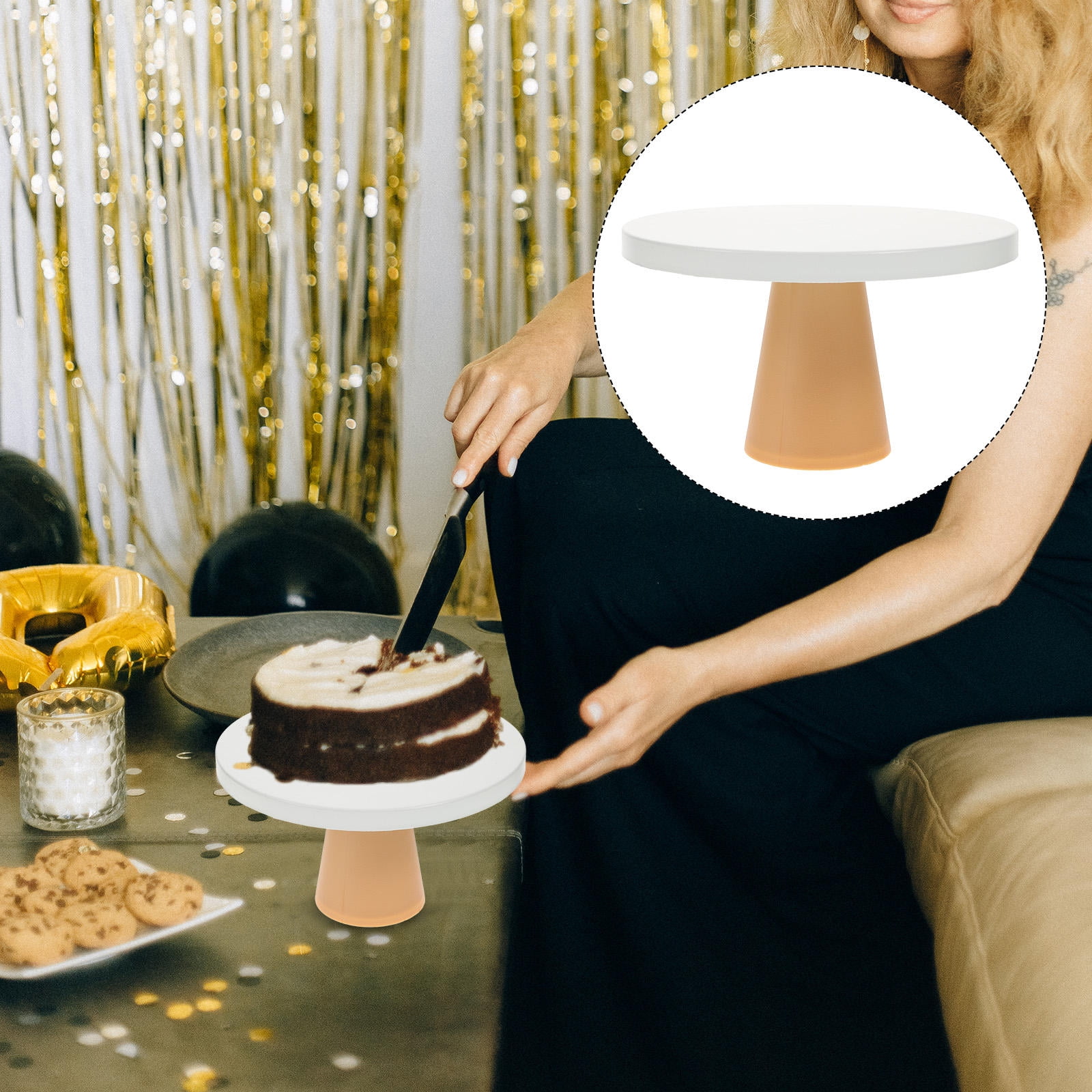 RENACLIPY 1Pc Party Banquet Cake Rack Ivory Decorative Cake Storage ...
