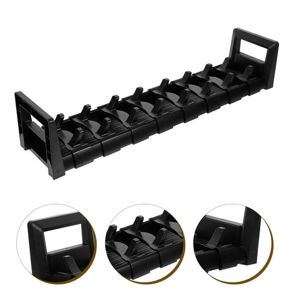 HEMOTON Dishes Drying Rack Dish Storage Rack Kitchen Plate Holder 40x9x8CM Black