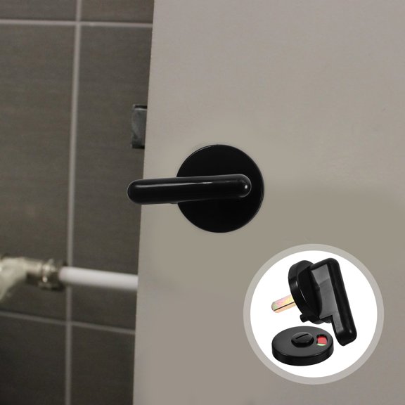 SOPOTUTU Keyless Commercial Door Lock for Bathroom Privacy with Plastic Handle, Easy Installation and Secure Access